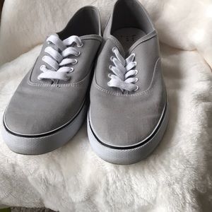 3/$25 Grey canvas shoes